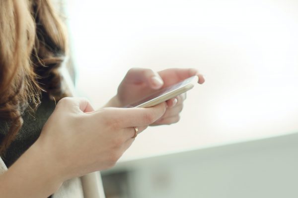 Woman with phone